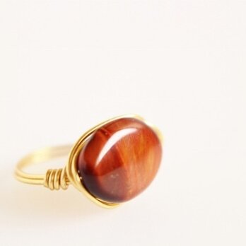 タイガーアイ　Wire　Ring 2