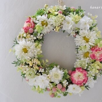 sweet flowers & little sugar balls：wreathの画像