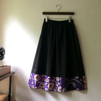 銘仙ペチコート036BK　オーバースカート　アンダースカート　シースルー　透け感の画像