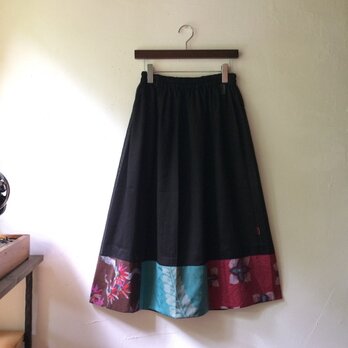 銘仙ペチコート029BK　オーバースカート　アンダースカート　シースルー　透け感の画像