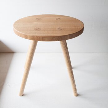 木のスツール(エッグ) No5 | ナラ