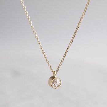 K10 Diamond birthstone necklace [P033K10DM®]の画像