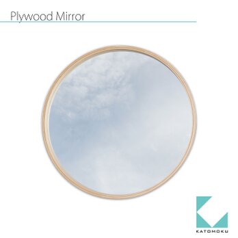 KATOMOKU plywood mirror LN km-48LNの画像