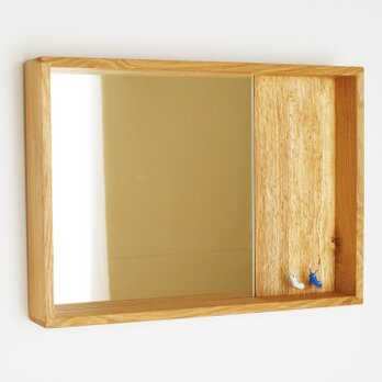 木製 箱鏡 楢材6の画像