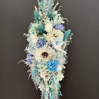 紫陽花の壁掛けの画像
