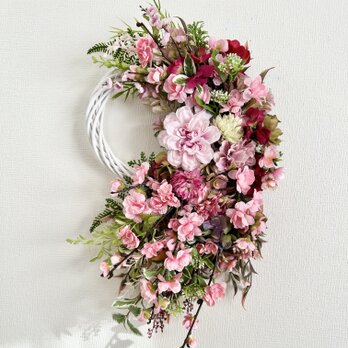 桃の花リース III「受注制作」