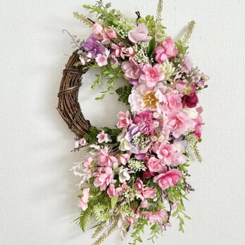 桃の花リース III「受注制作」