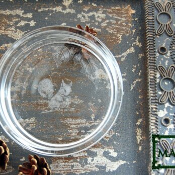 森の子リス皿の画像