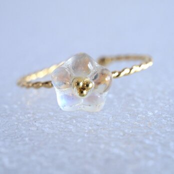 VINTAGE White Flower Ringの画像