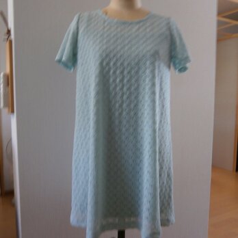 総レースカットソー。チュニック付き