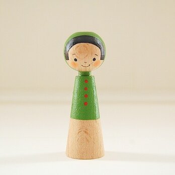 ［conocokeshi］指人形・hand puppet［２］若草色ずきんの画像