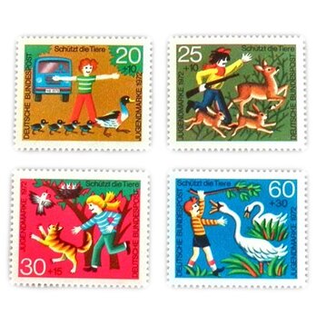 ドイツシリーズ切手（動物愛護）Germany　DA-STE080の画像