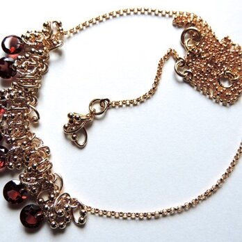 『 ROS ( red flower seed ) 』Necklace by K14GFの画像