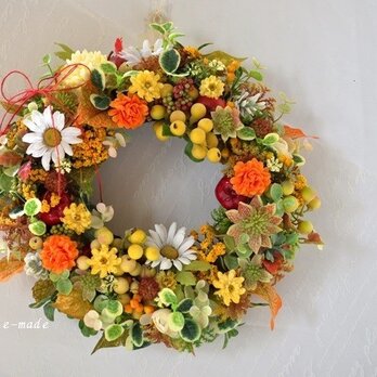 order kさま　夕映え　実りと花の輪：wreathの画像