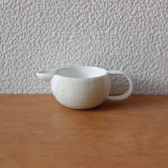 陶器　育てるウツワ ミルクピッチャー 中 白 地シリーズの画像