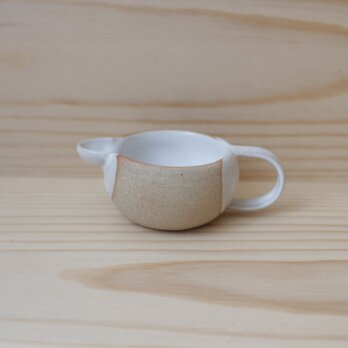 陶器　育てるウツワ ミルクピッチャー 中 茶 地シリーズの画像