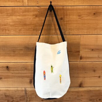 ゲティングアウトSURF 刺繍 バケツ型ワンショルダーバッグの画像