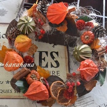 秋の果実wreathの画像