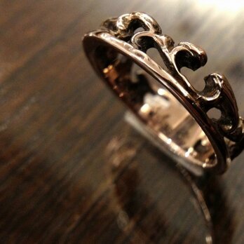 アラベスクの指輪 ティアラ風　ピンクシルバーの画像