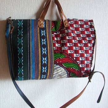 African☆2wayバッグの画像