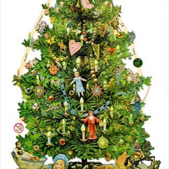 ドイツ製クロモス クリスマスツリー ラメなし　DA-CHR014（Made in Germany)の画像