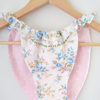 【Sold】姫パン♪ふんどしパンツ　ブルーローズとピンクドットの画像