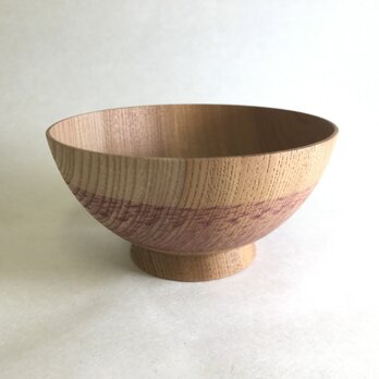 欅　稲穂飯椀　ピンク