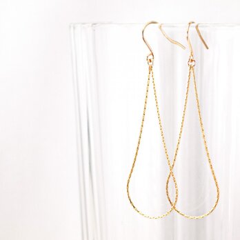 14KGF Drop Chain Earringsの画像