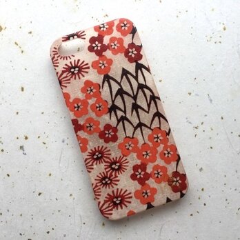 Wacon友禅和紙iPhone5/5s/SEカバー［松竹梅］