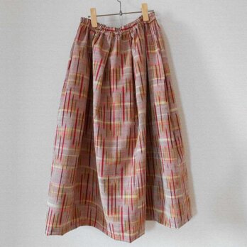 ほっこり秋色の紬のスカートの画像