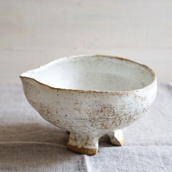 三つ足の月下白の片口　Ｎｏ．928