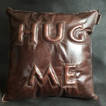 本革ぷっくりクッションHUG ME(L)の画像