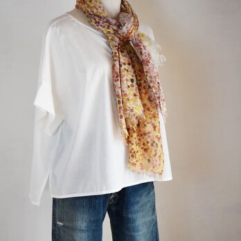 コットンシフォンストール「flow」