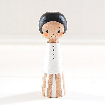［conocokeshi］指人形・hand puppet［２１］純白の画像