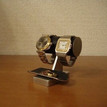 プレゼントに♪チビブラックトレイ付き腕時計スタンド　受注製作の画像