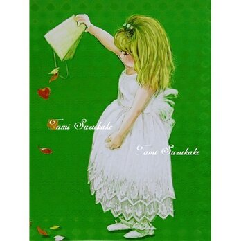 アートポスター「花びらヒラリ」（小）の画像