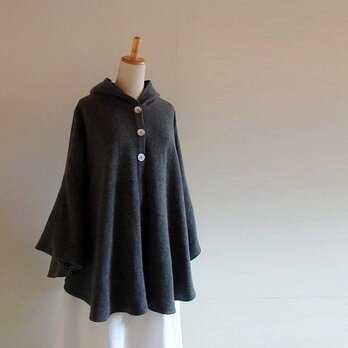 ウールニット　ポンチョ A