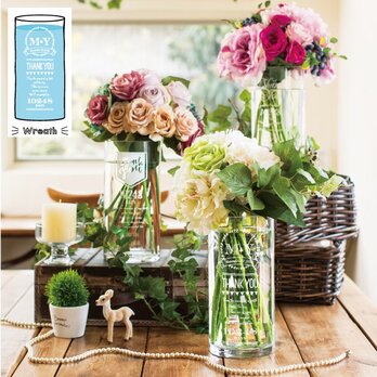 ご両親贈呈品　Thankful Flower Vase 【Wreath　リース】 【送料無料】　【ウェディング】の画像