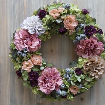 Wreath (3617) ～Dahlia 3～ 34cmの画像