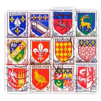 フランス古切手（紋章12）【France】DA-STE093の画像
