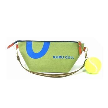 (受注制作)　KURU CULL　ハンドポーチ　帆布　の画像