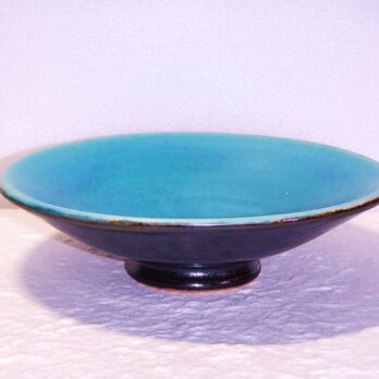 トルコブルーの爽やかな皿小鉢の画像