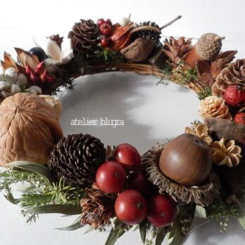 八ヶ岳〜静かな森の木の実MiniWreath04