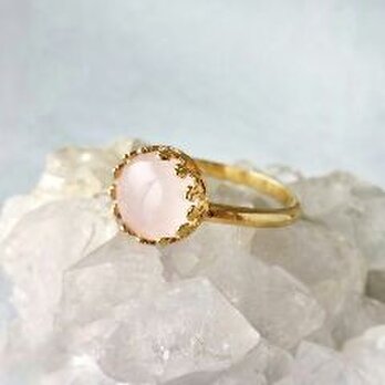 Rose quartz ringの画像