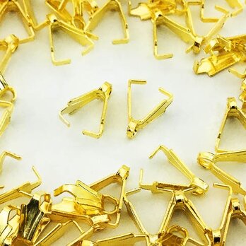 送料無料　バチカン　ゴールド　100個　8mm　Aカン　カン 付き　デザインバチカン　ネックレス　金具　留め具　AP0375の画像