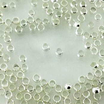 送料無料　かしめ玉　つぶし玉　200個　シルバー　白銀　サイズ【 2mm 】　カシメ玉　アクセサリー　パーツ　AP0402の画像