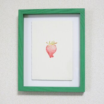 1点物 版画 額付き【Strawberry's portraitⅡ】の画像