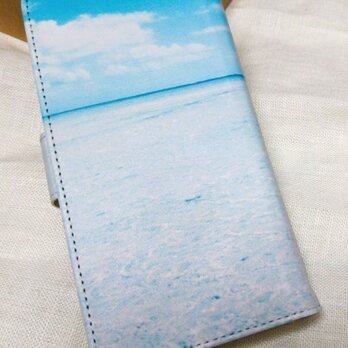 全機種対応 手帳型スマホケース *空と海*の画像