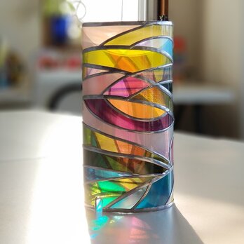 アクリル製グラスアート卓上ランプ　『ティンカーベルの森』の画像
