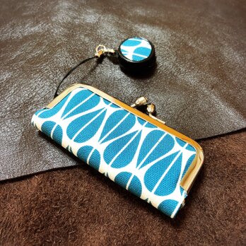 がま口印鑑ケース（本革）*リーフ